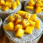 Chia coco mangue petit déj