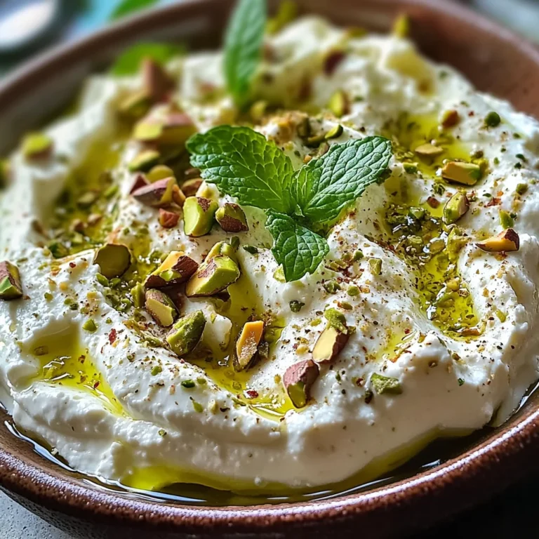 Crème de feta à la menthe et pistache