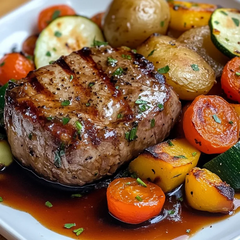 Filet mignon aux petits légumes