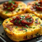 Galettes de Polenta aux Tomates Séchées