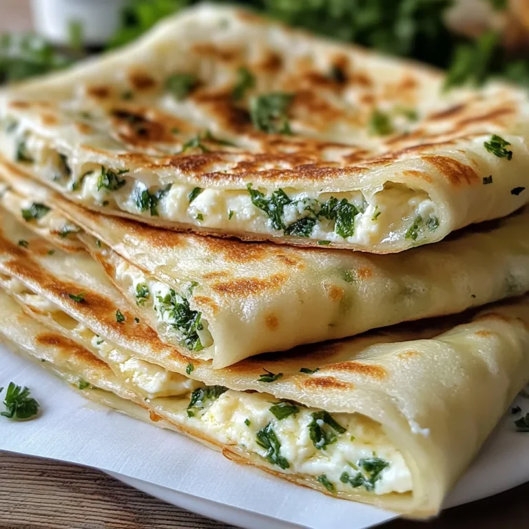 Gozleme turc fromage et herbes