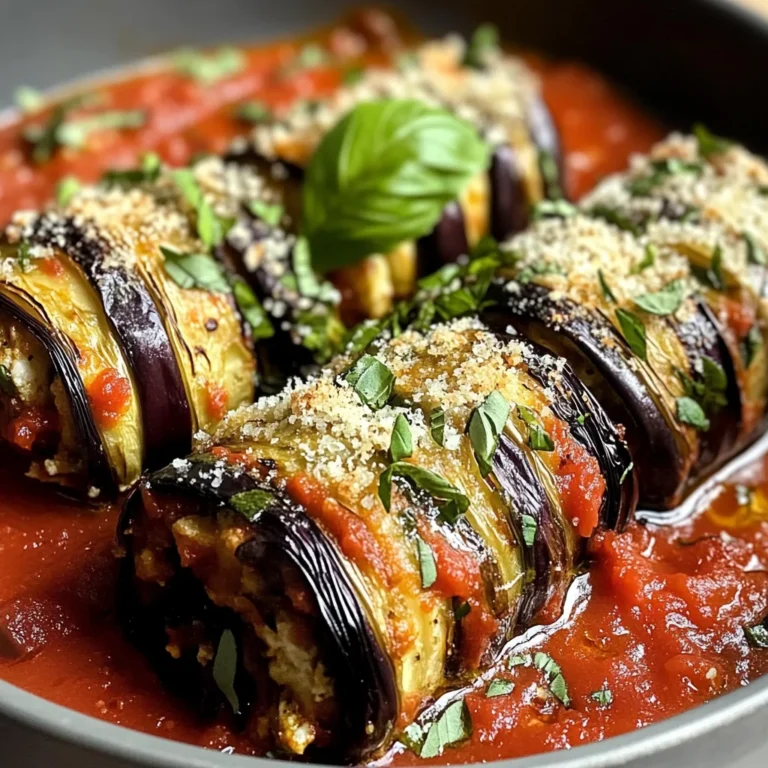 Involtini d'aubergines à la ricotta