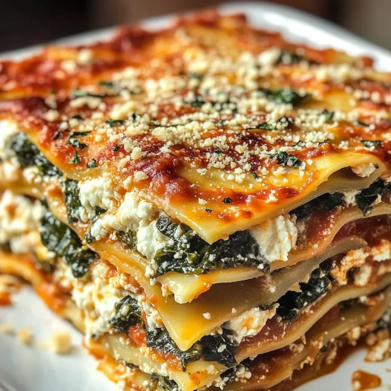Lasagnes Épinards Ricotta