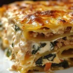 Lasagnes familiales aux légumes et poulet