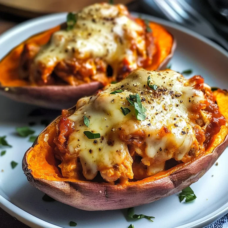 Patate douce farcie au poulet
