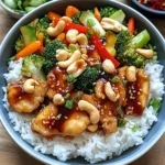 Poulet aux noix de cajou savoureux