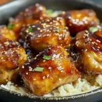 Poulet caramélisé savoureux