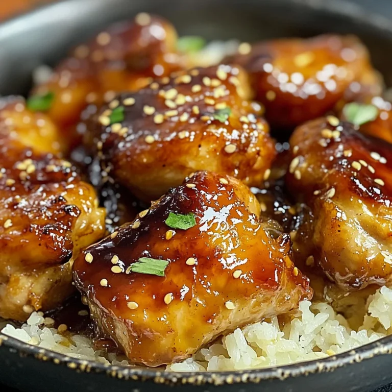 Poulet caramélisé savoureux