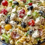 Salade de poulet et pâtes