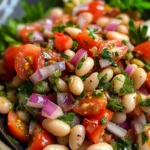 Salade turque haricots blancs