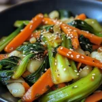 Wok croustillant aux légumes asiatiques