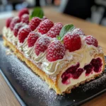 Bûche au Mascarpone et à la Framboise