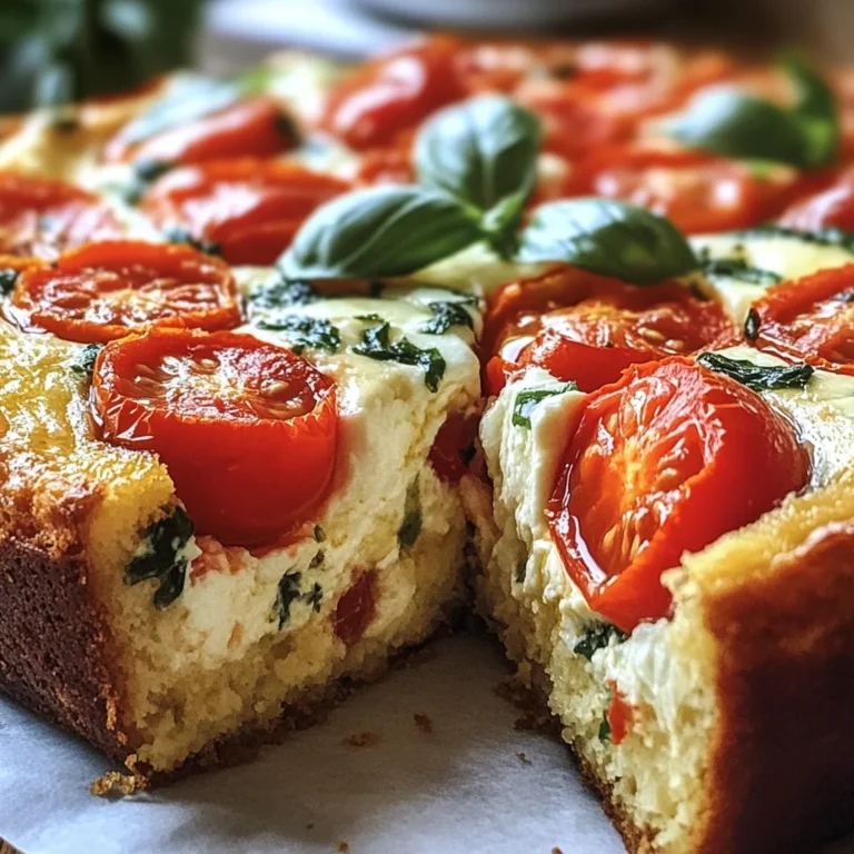 Cake moelleux tomate & mozzarella