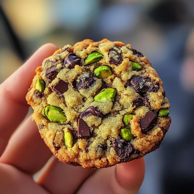 Cookies pistache et pépites de chocolat noir