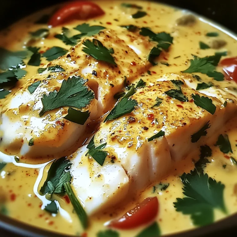 Curry de Poisson Blanc au Lait de Coco