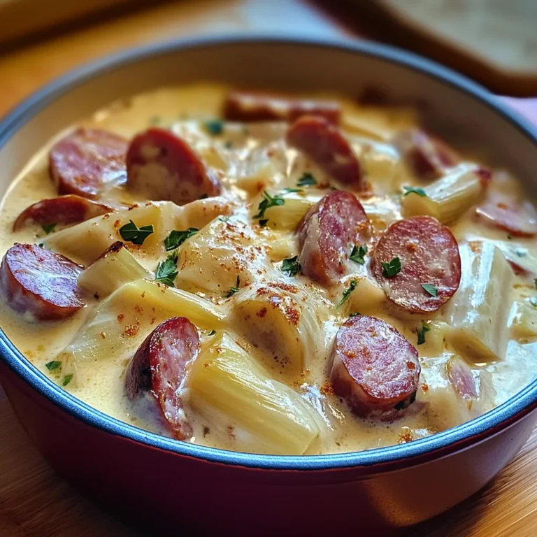 Fondue d’Endives Crémeuse aux Saucisses Fumées