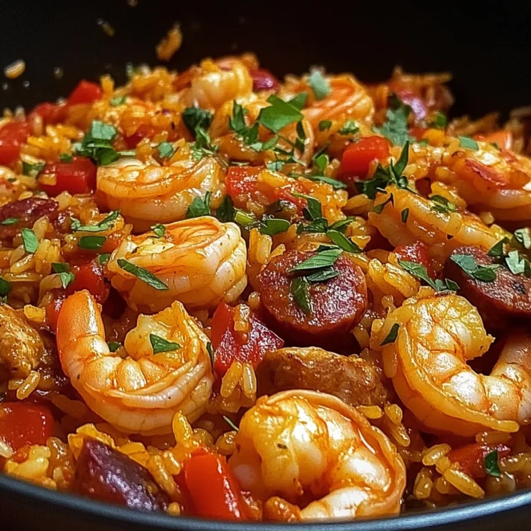 Jambalaya créole au poulet, crevettes et saucisses