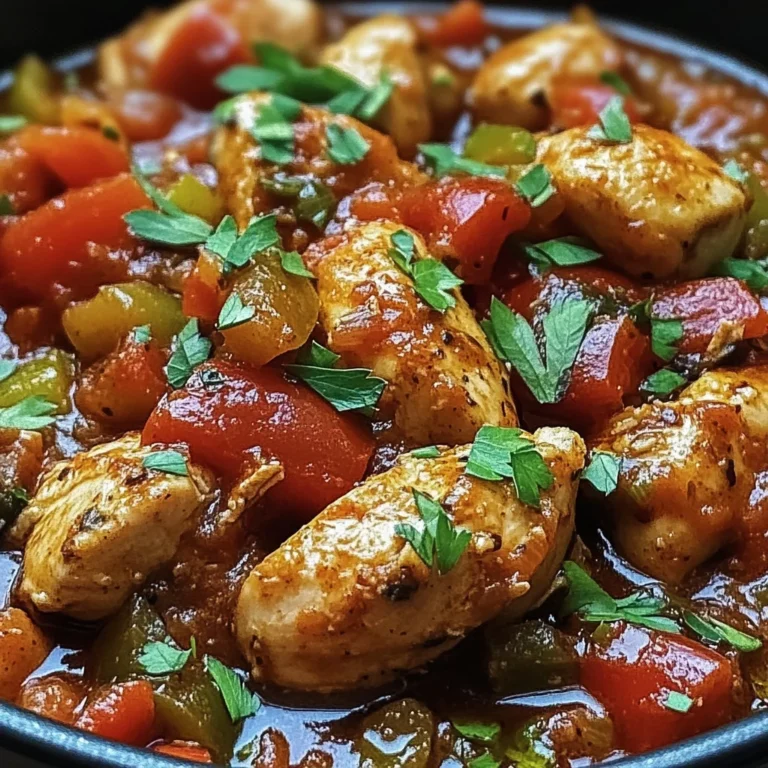 Marmite de poulet façon espagnole
