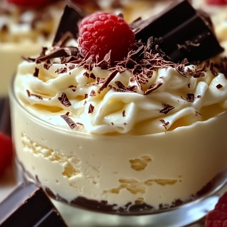 Mousse au Chocolat Blanc et Mascarpone