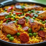 Recette de paella au poulet et chorizo : un plat savoureux à partager
