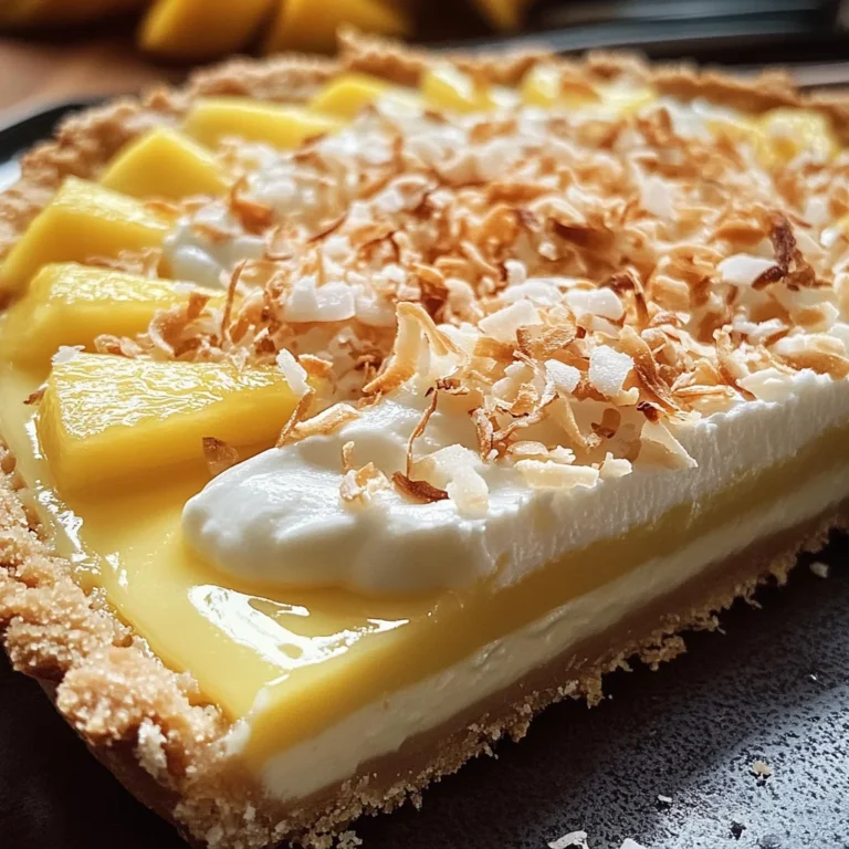 Tarte Paradisiaque à la Crème Coco