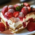 Tiramisu gourmand aux fraises
